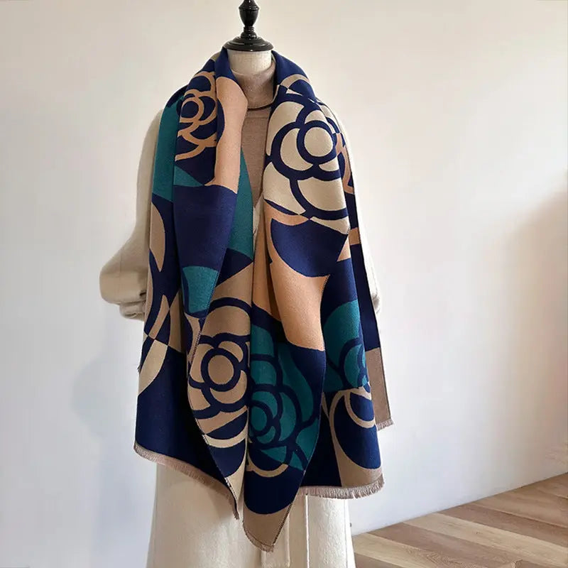 Dual-use Warm Scarf Women's Winter Cloak hercurva