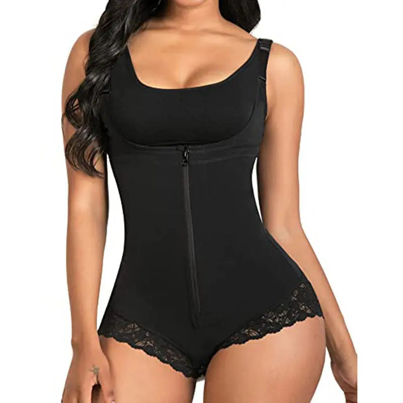 Contracting Hip Lifting Tights Body Shaping Underwear Shapewear Siamese Triangle Zipper Shapewear hercurva