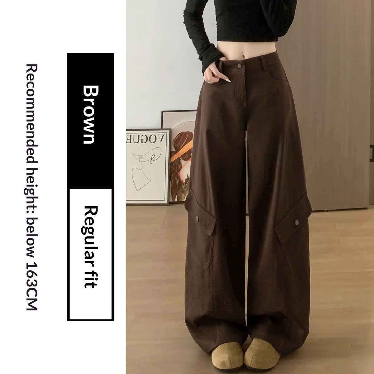 American-style Vintage Work Pants For Women Autumn Winter hercurva