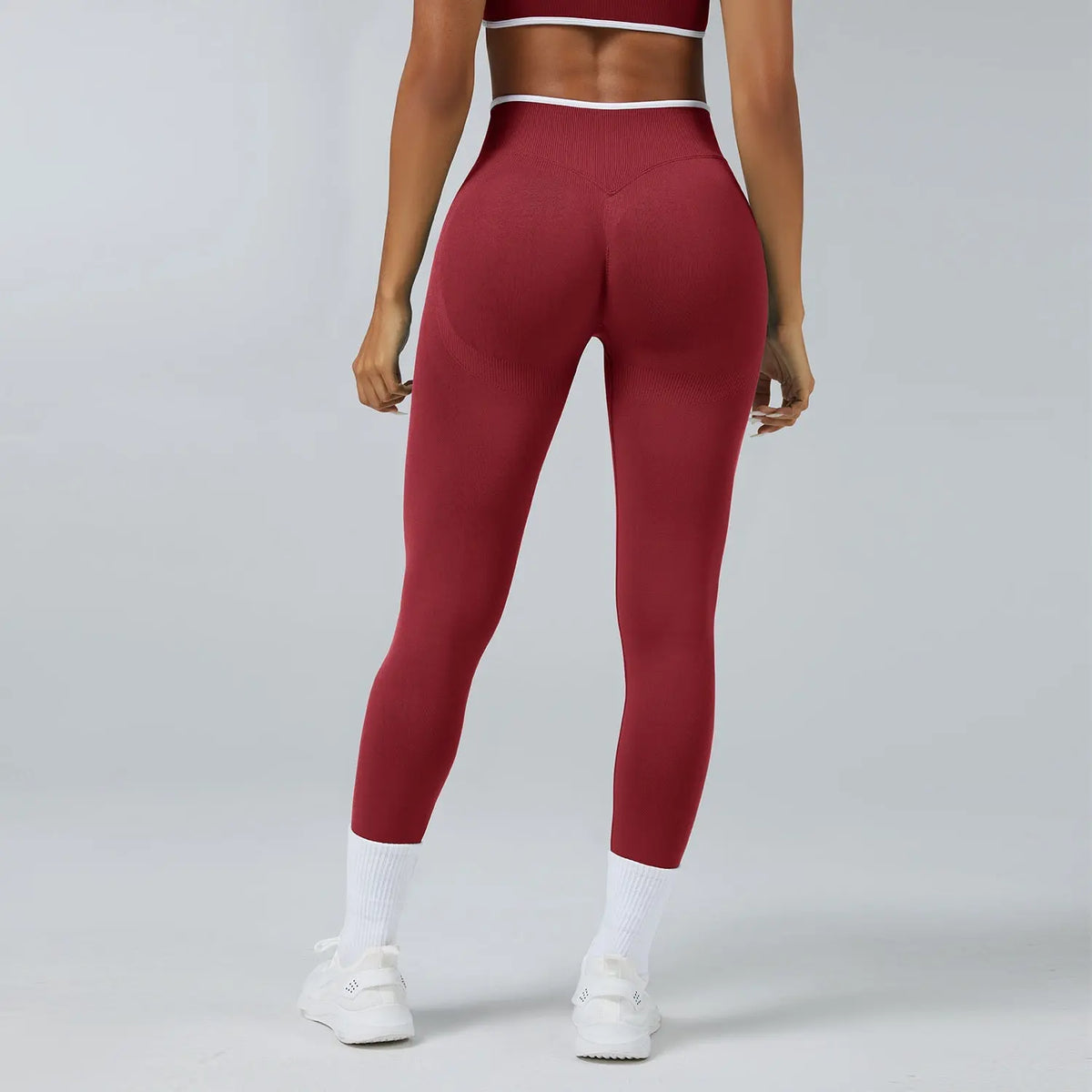 Seamless Knitted Tight High Waist Quick-drying Sports Yoga Pants hercurva
