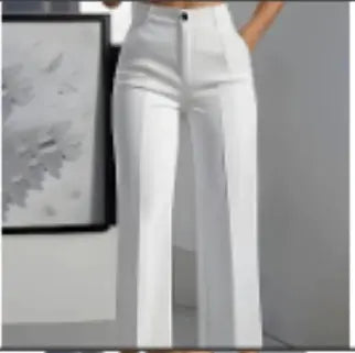 New Cross-border European And American Women's Solid Color Suit Pants Wide-leg Trousers hercurva