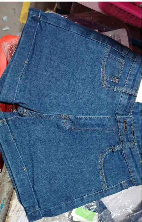 Women's High Waist Slimming And Tight Straight Denim Shorts hercurva