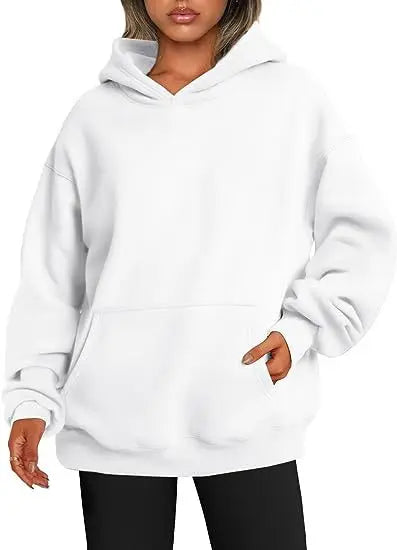 Women's Hoodies With Pockets Fashion Solid Sweatshirt Oversized Hooded Sweater Womens Clothing hercurva