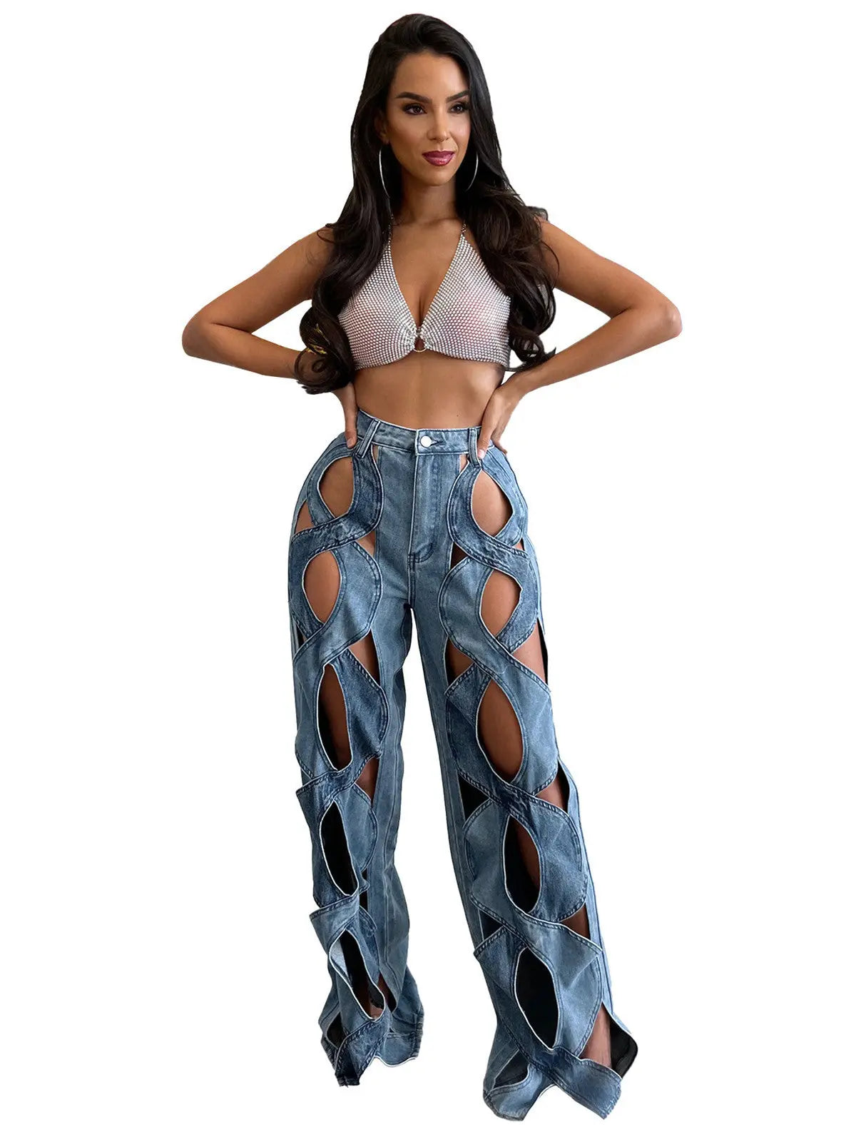 Casual Love Twist Jeans For Women hercurva