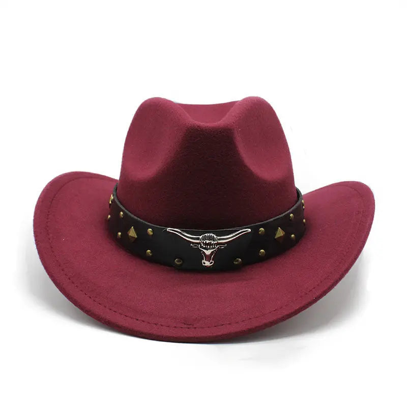 Polyester Retro Jazz Western Cowboy Hat hercurva