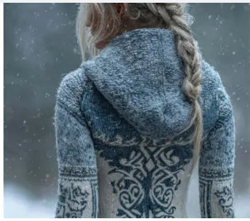 Women's Skin-friendly, Anti-pilling Knitted Cardigan With A Round Neckline, Loose Fit, And Long Length hercurva