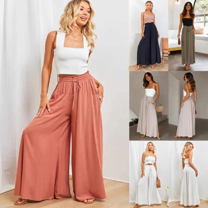 Womens Pants Wide Leg Loose Comfy Lounge Sweatpants With Pockets hercurva