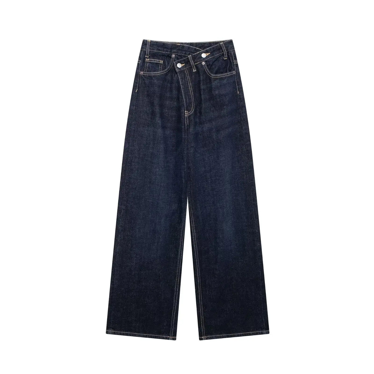 High Waist Wide Leg Jeans Daily Comfortable, Casual And Versatile hercurva