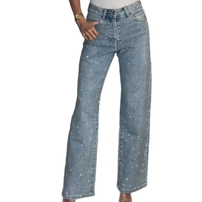 Women's High-end High Waist Straight Personalized Hot Girl High Street Trousers hercurva