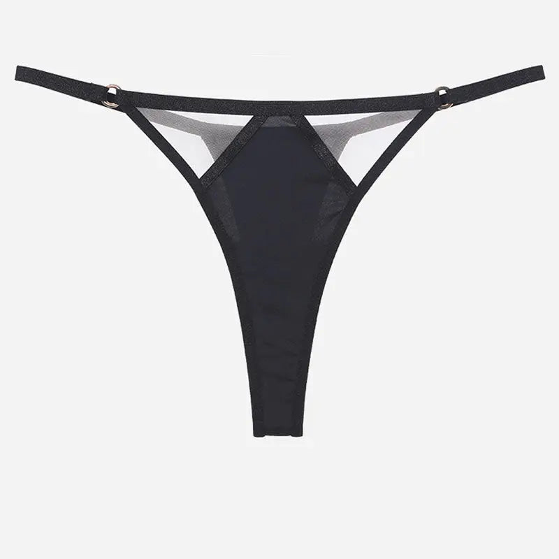 Glossy Mesh Hollow French Underwear Women hercurva