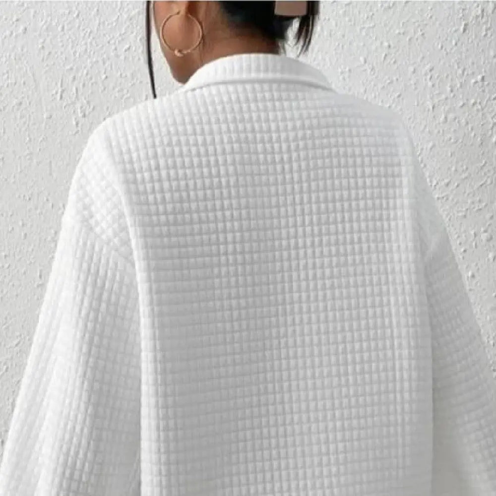 Fashion Solid Color Patchwork Sweater hercurva