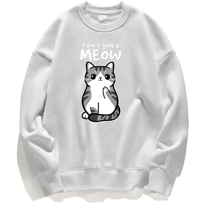 Cartoon Kitten Pattern Sweater European Size hercurva