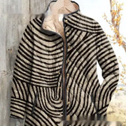 Autumn And Winter Button Pocket Cotton-padded Coat hercurva