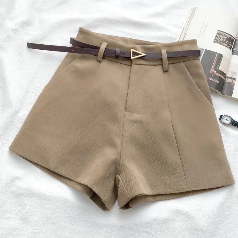 Fashion Versatile High Waist Slim Suit Shorts hercurva