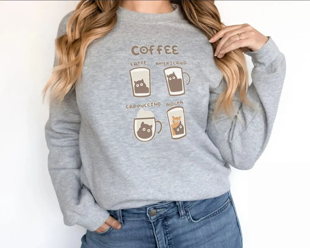 Women's Fashionable Solid Color Printed Long Sleeved Sweatshirt hercurva