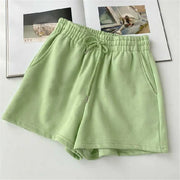 High Waist Loose Thin Versatile Wide Leg A-line Hot Pants hercurva