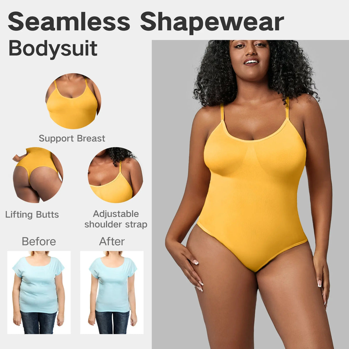 Large Seamless One Piece Bodysuit For Women hercurva