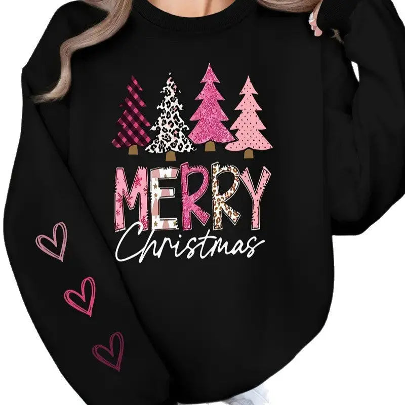 Women's Casual Printed Round Neck Long Sleeve Top hercurva