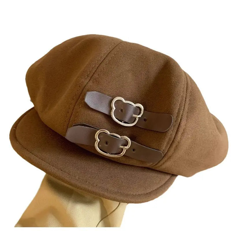 Cloud Hat For Women Autumn And Winter All-matching Small Face hercurva