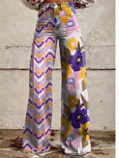 European And American Plus Size Women's Denim Casual Pants hercurva