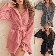 Coral Velvet Winter Nightgown For Women Funny Cute Duck Pajams Thickened Warm Sofa Sleepwear Lounger For Playing Mobile Phone Home Clothes hercurva