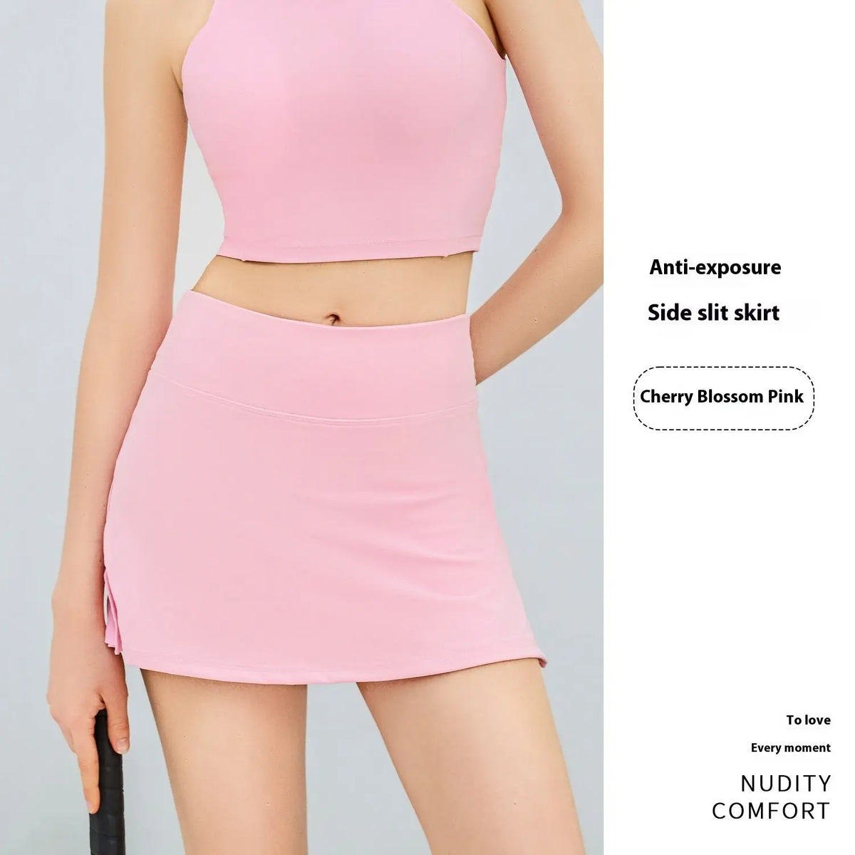 Anti-exposure Fake Two-piece Sports Mini Short Culottes hercurva