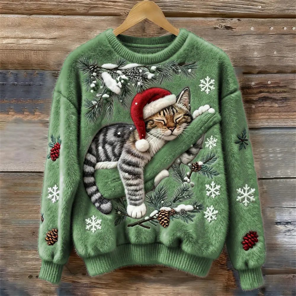 Women's 3D Digitally Printed Christmas Hoodie hercurva