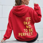 Women's Multi-color Letters Printed All-matching Casual Long Sleeve Sweatshirt hercurva