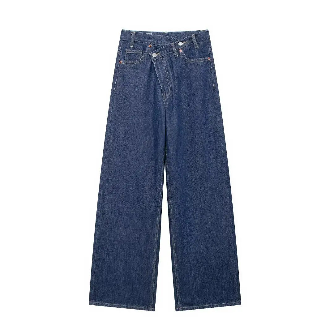 High Waist Wide Leg Jeans Daily Comfortable, Casual And Versatile hercurva