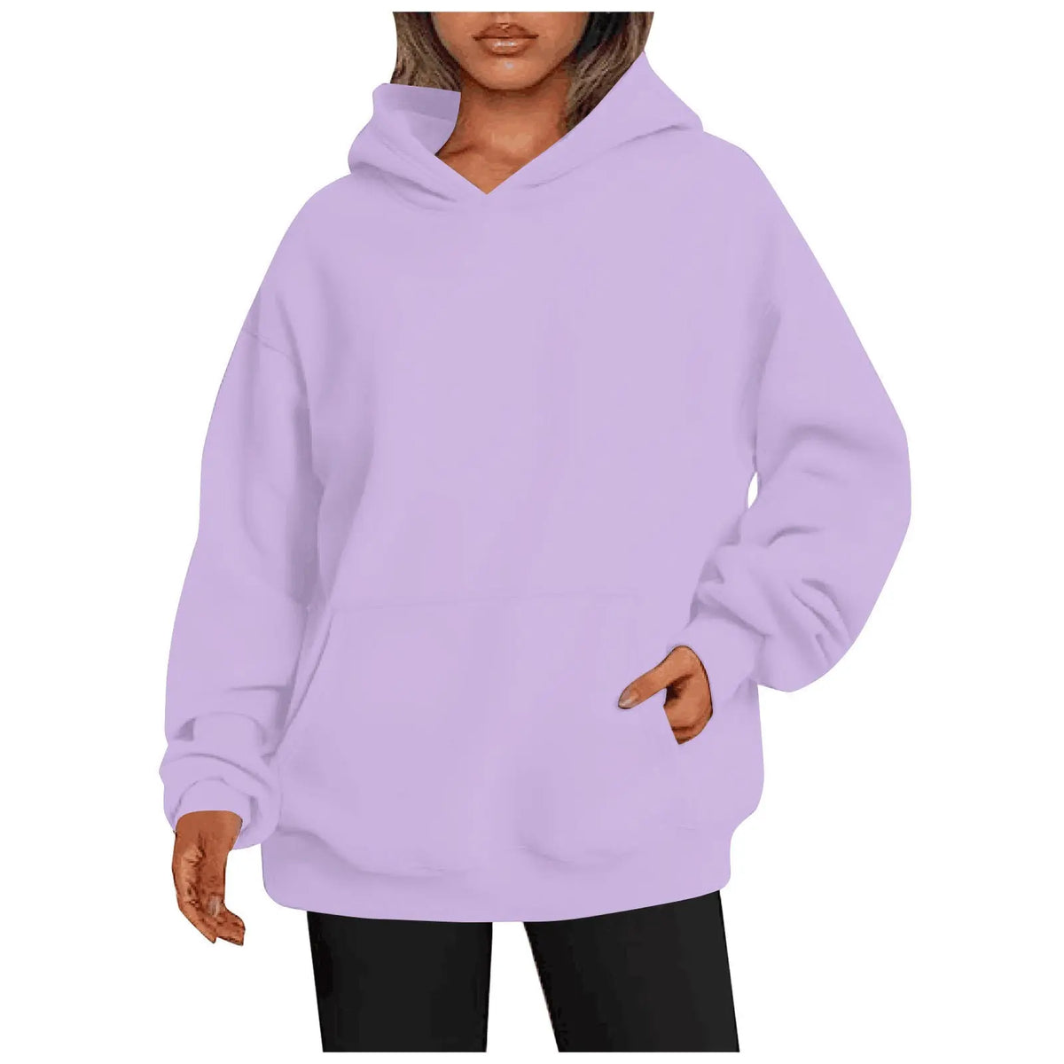 Women's Hoodies With Pockets Fashion Solid Sweatshirt Oversized Hooded Sweater Womens Clothing hercurva