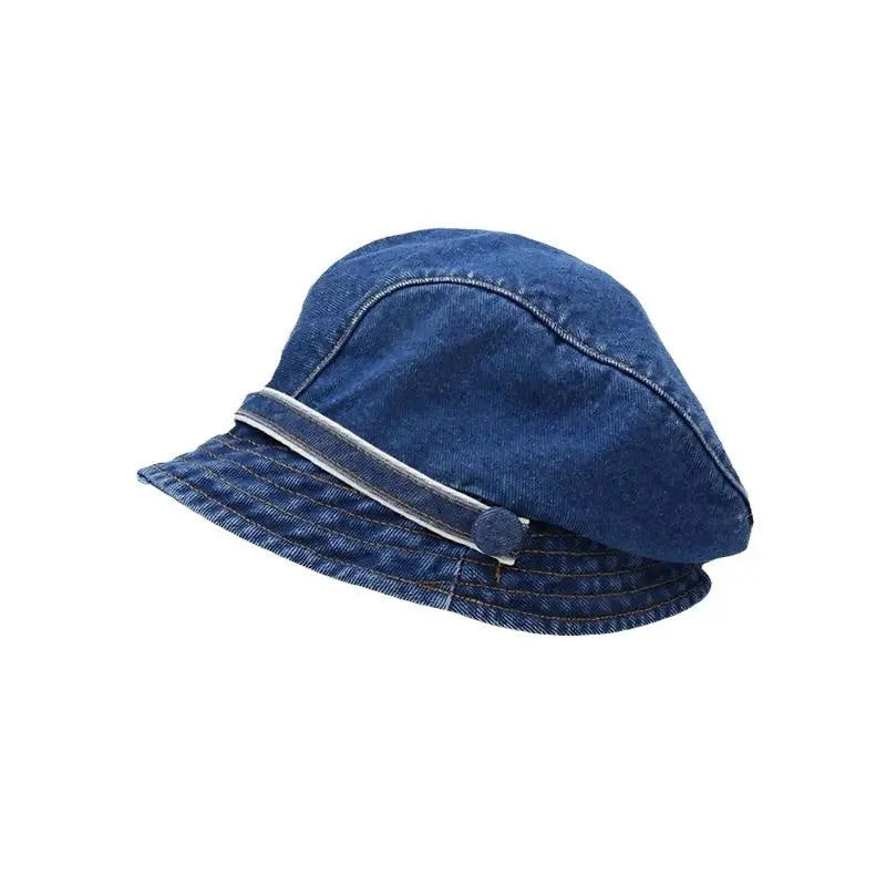 Jean Fisherman Hat Women's Short Brim Beret Bucket Hat hercurva