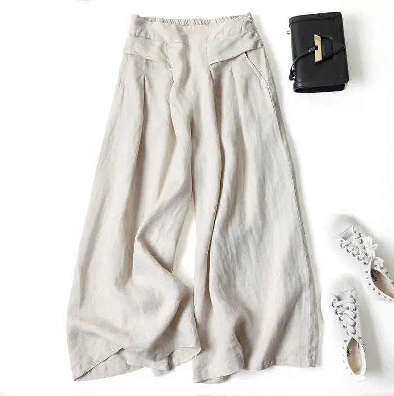 Women's High Waist Thin Slim Ninth Pants hercurva