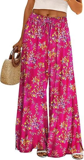 Women's Summer Bohemian Wide-leg Pants hercurva