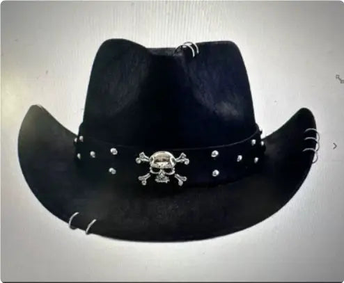 Polyester Retro Jazz Western Cowboy Hat hercurva