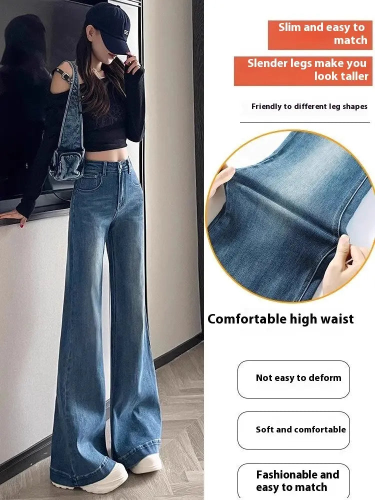 Women's Narrow Wide-leg Skinny Jeans hercurva