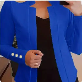 Solid color casual professional blazer hercurva