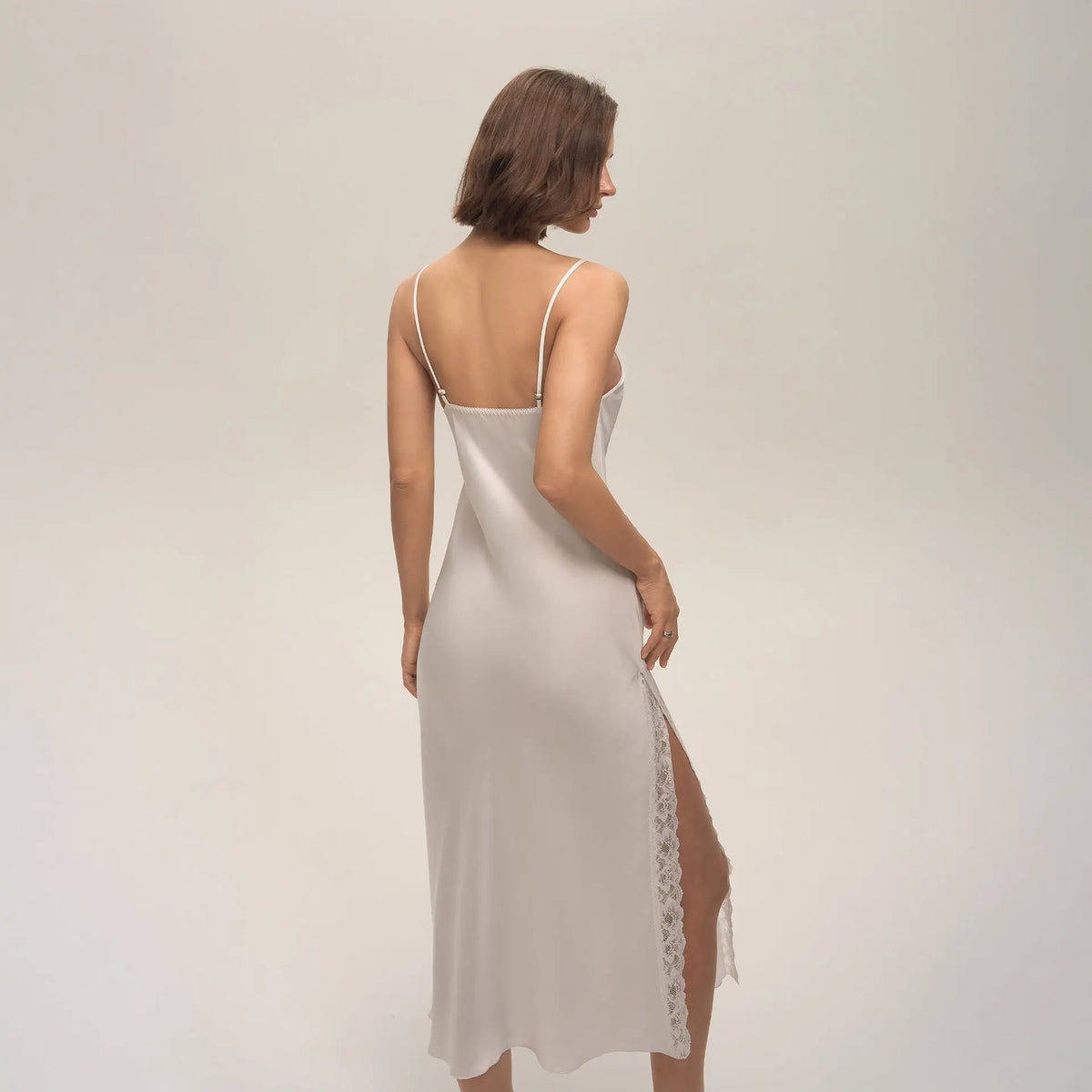 Lace Sexy Solid-Color Slip Dress For Women Loungewear Pajamas hercurva
