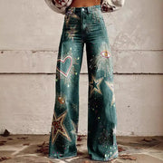 European And American Plus Size Women's Denim Casual Pants hercurva
