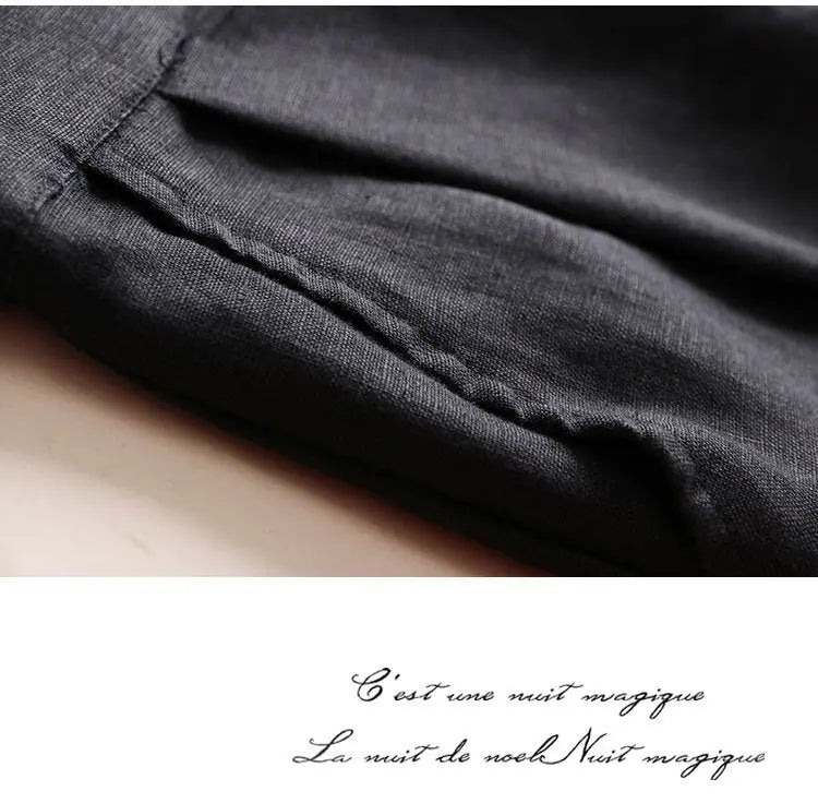 Cotton Linen Women's Wide Leg Thin Casual Pants hercurva