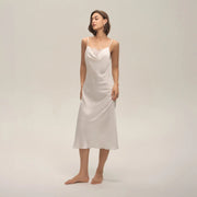 Lace Sexy Solid-Color Slip Dress For Women Loungewear Pajamas hercurva