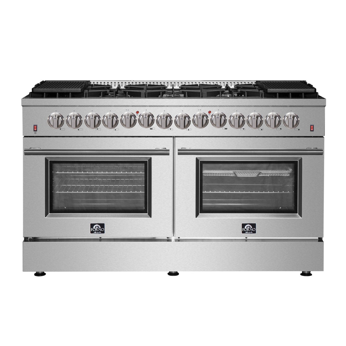 Forno FFSGS6156-60 Pro-Style 60″ Galiano Dual Fuel Gas Range
