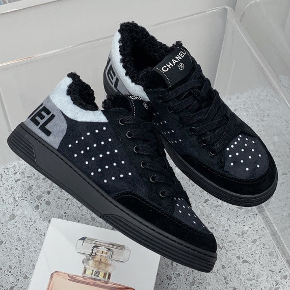Chanel 2026 Low-Top Sneakers Wool Suede 162159