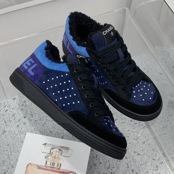 Chanel 2026 Low-Top Sneakers Wool Suede 162159