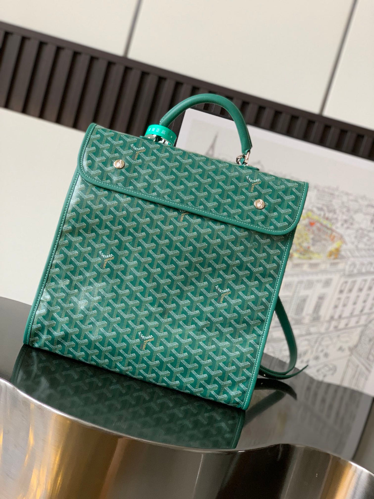 Goyard 2026 Saint Leger Backpack 37cm Canvas Cowhide