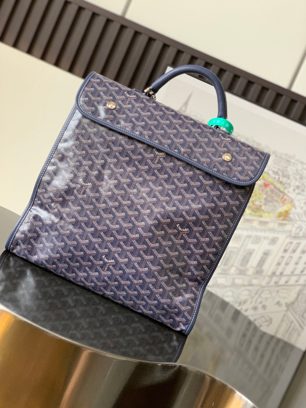 Goyard 2026 Saint Leger Backpack 37cm Canvas Cowhide