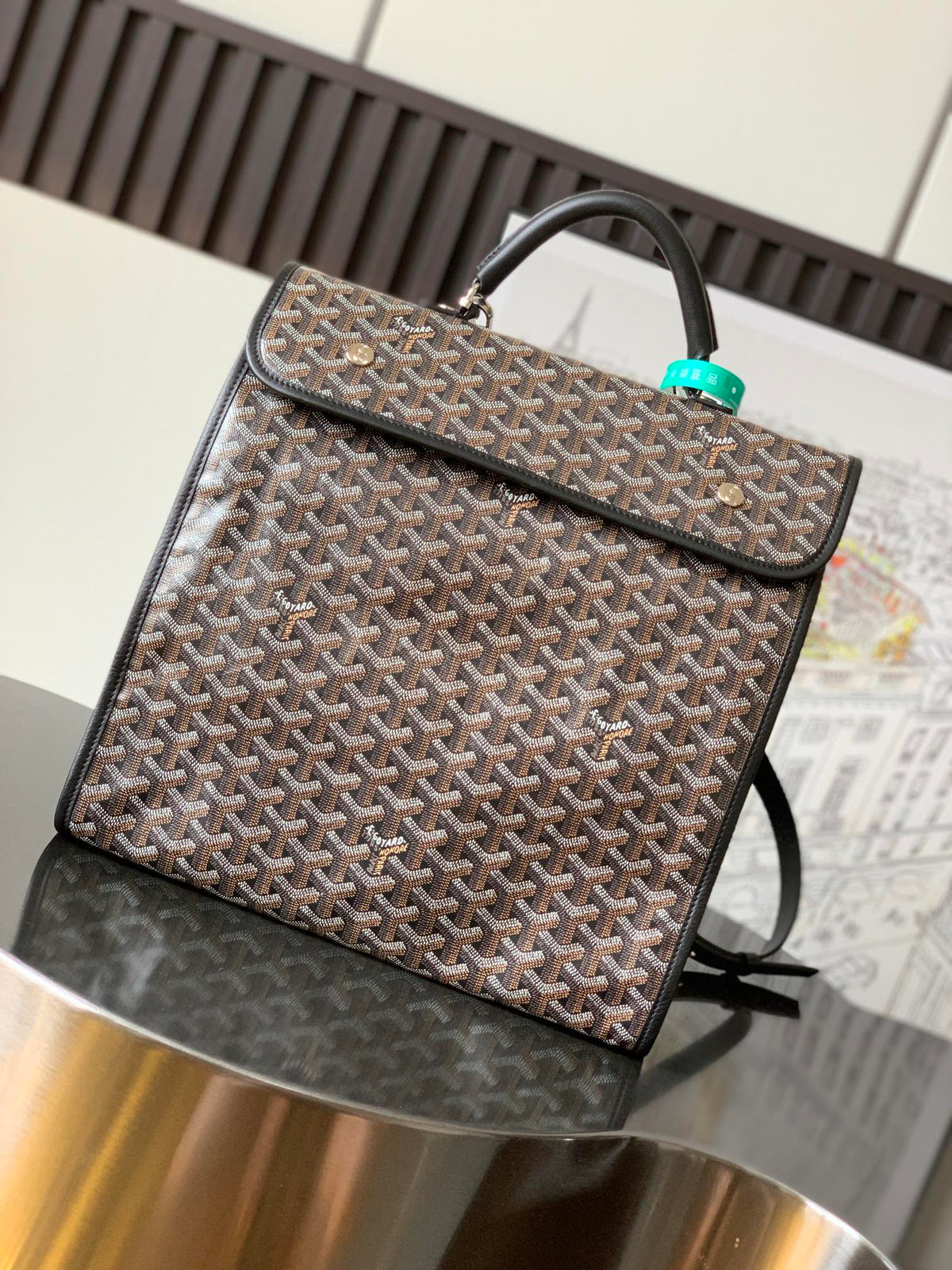 Goyard 2026 Saint Leger Backpack 37cm Canvas Cowhide