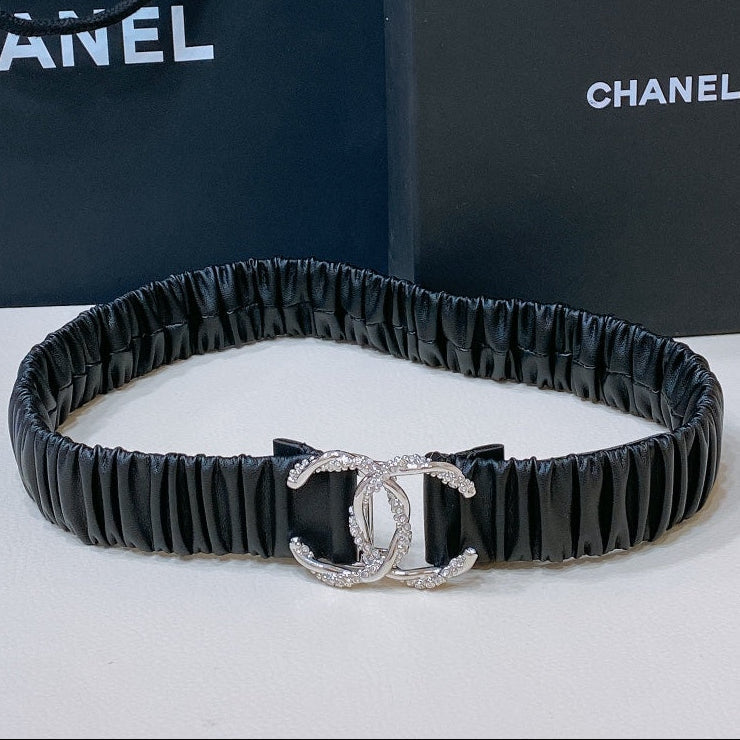 Chanel 2026 Rhinestone Twist Buckle Belt 30mm 208804