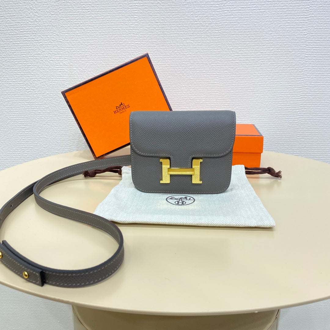 High-end Hermes 2026 Constance Bag 12.5cm Epsom Leather 2