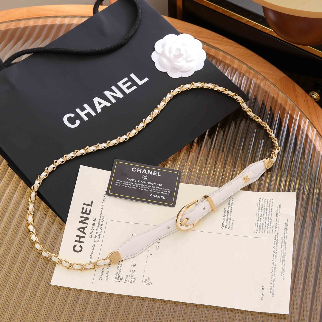 Chanel 2026 Chain Trimmed Belt 206247