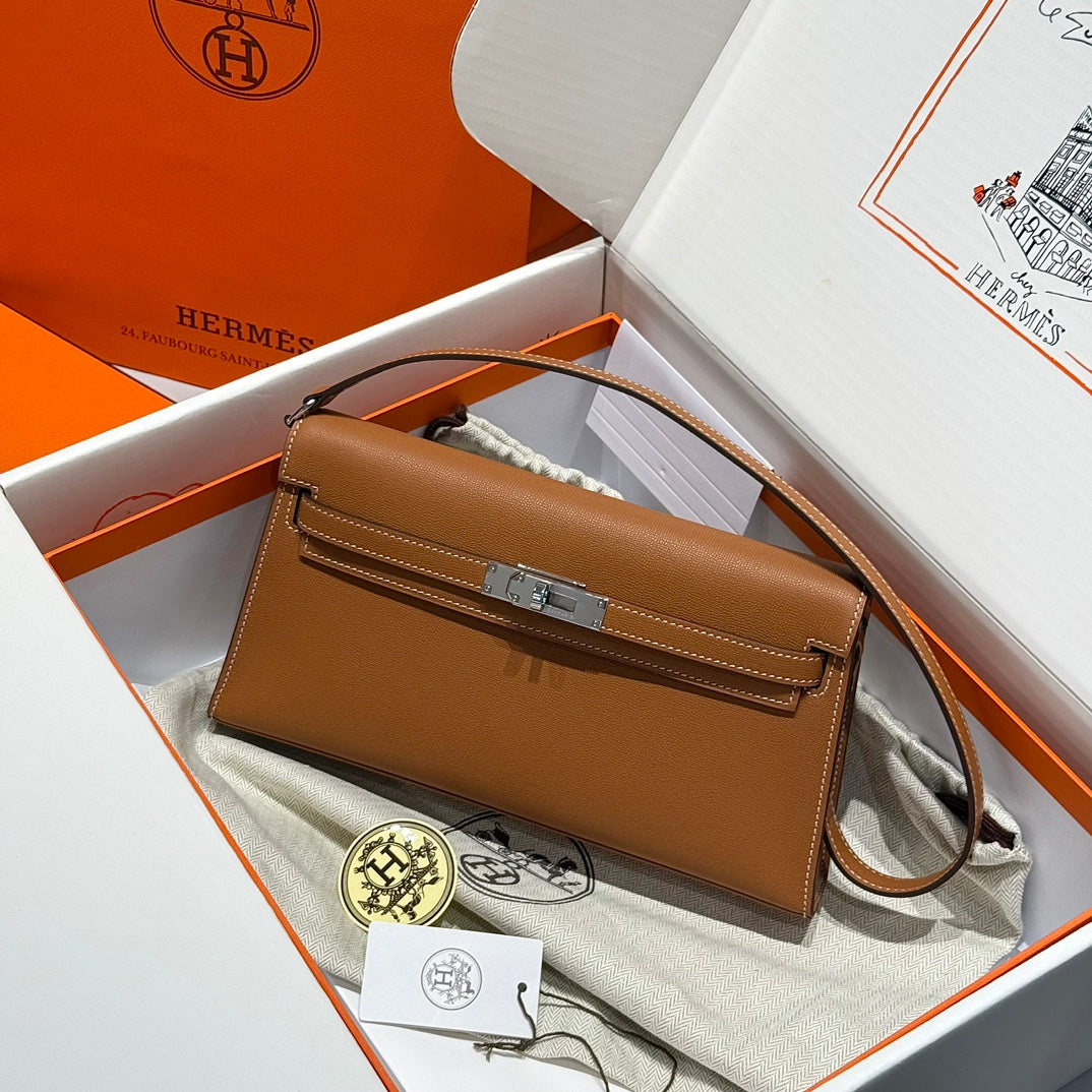 High-end Hermes 2026 Kelly Elan 27cm Calfskin
